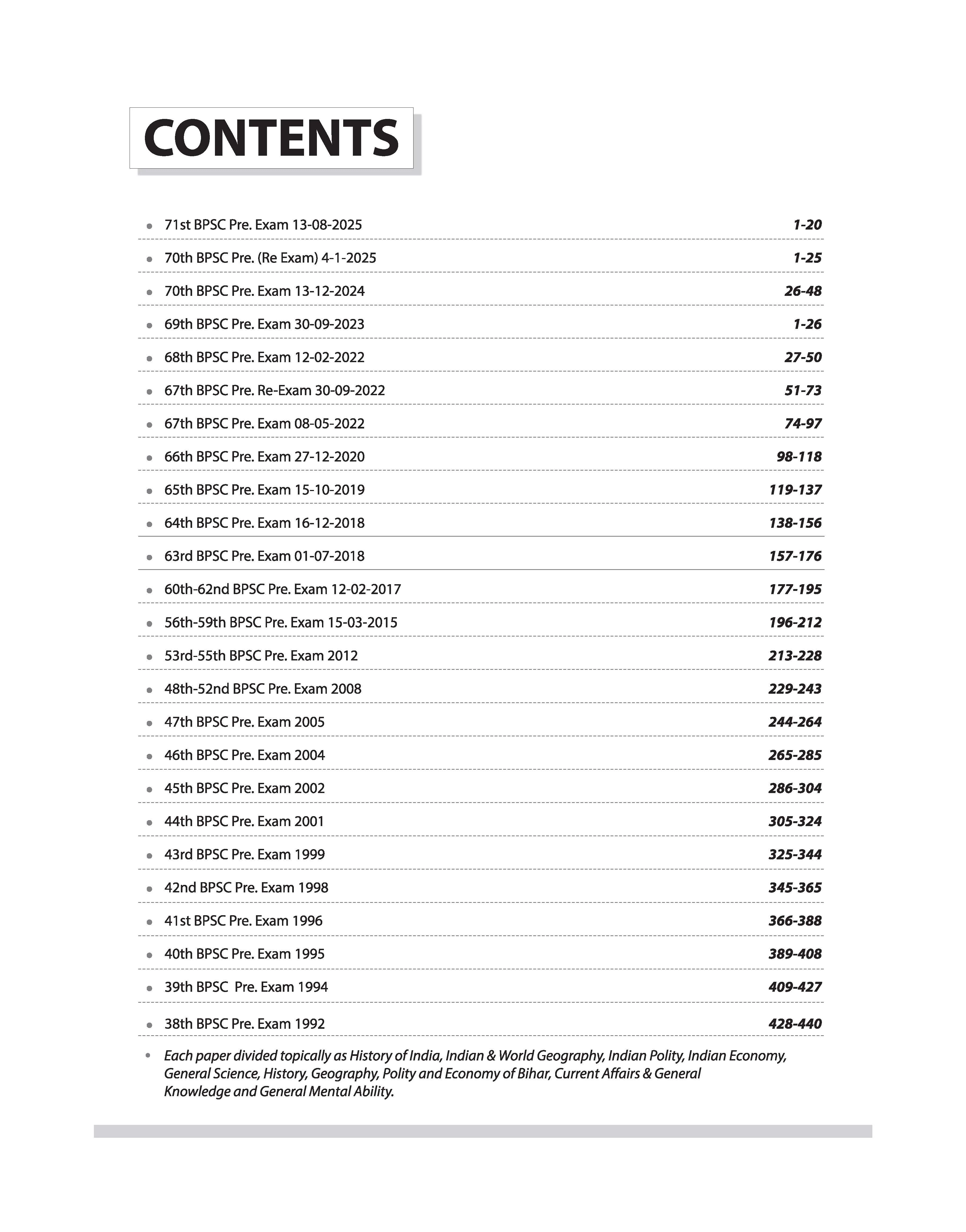 72nd BPSC Combined (Pre) Exam | Yearwise & Topicwise Solved Papers 2025β1992 (71stβ38th) | 25 Papers, 3500+ Questions with Authentic Explanations | Trend Analysis & Updated Facts | Edition 2026 - Image 2