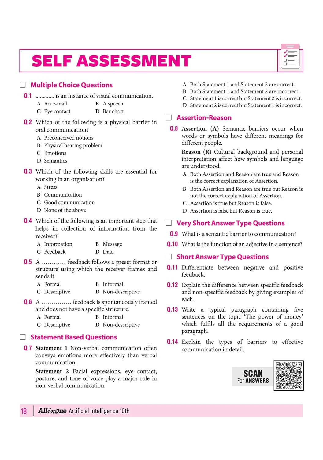 All in One Artificial Intelligence (Code - 417) Class 10 for CBSE Exam 2026-27 | NCERT Based Complete Theory, Practice Exercises, CBQs, A-R, Sample Papers & Mind Maps | Revised Edition as per Latest Syllabus - Image 10