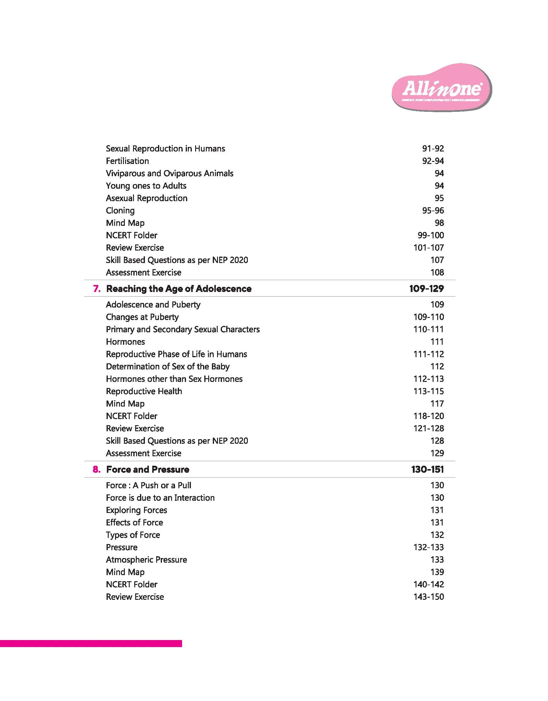 CBSE All in One Science Class 8 Exam 2025-26 | Sample Question Papers, Mind Map & Competency Based Questions | Based on Latest NCERT - Image 4
