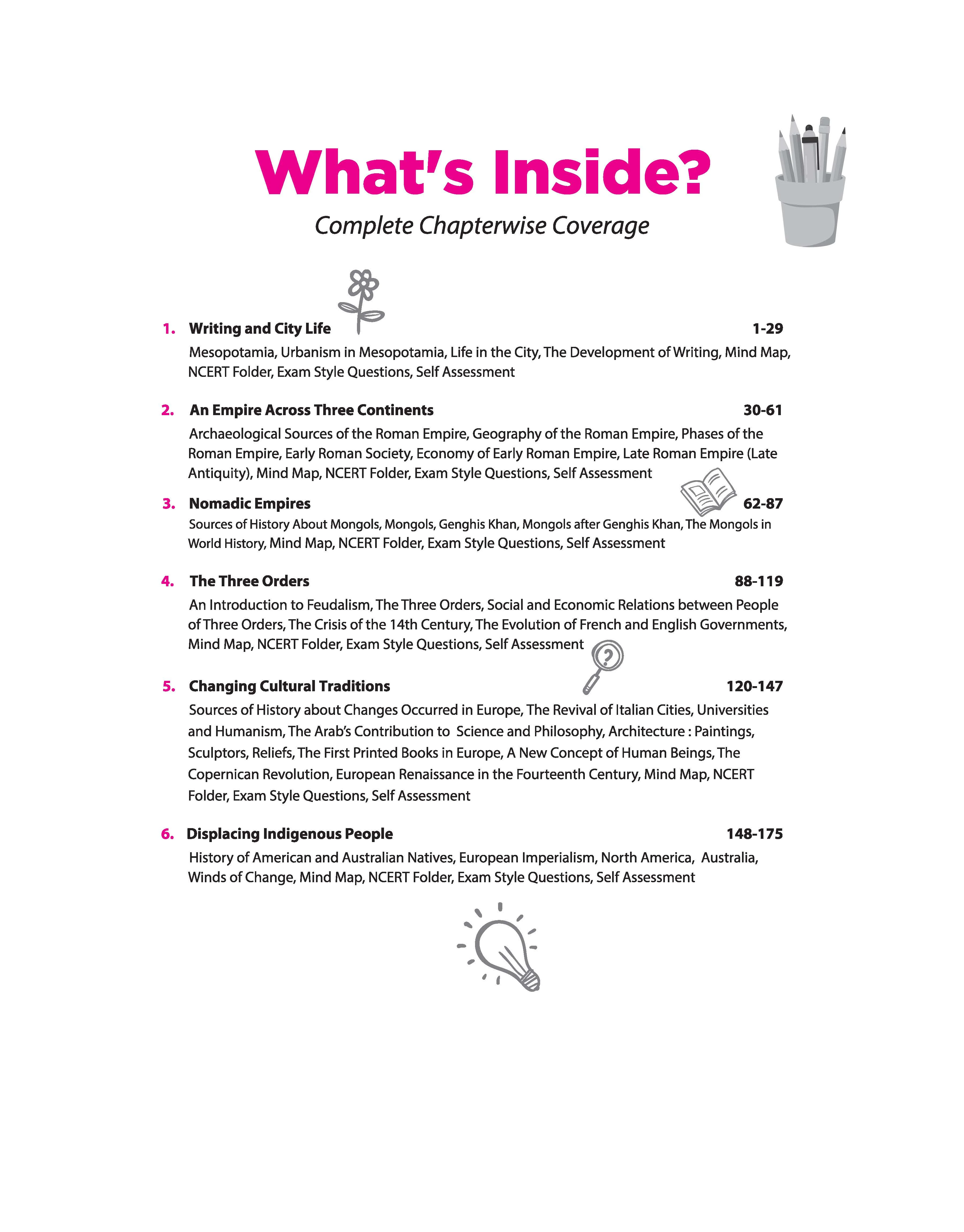 All in One History Class 11 for CBSE Exam 2026-27 | NCERT Based Complete Theory, Practice Exercises, CBQs, A-R, Sample Papers & Mind Maps | Revised Edition as per Latest Syllabus - Image 5