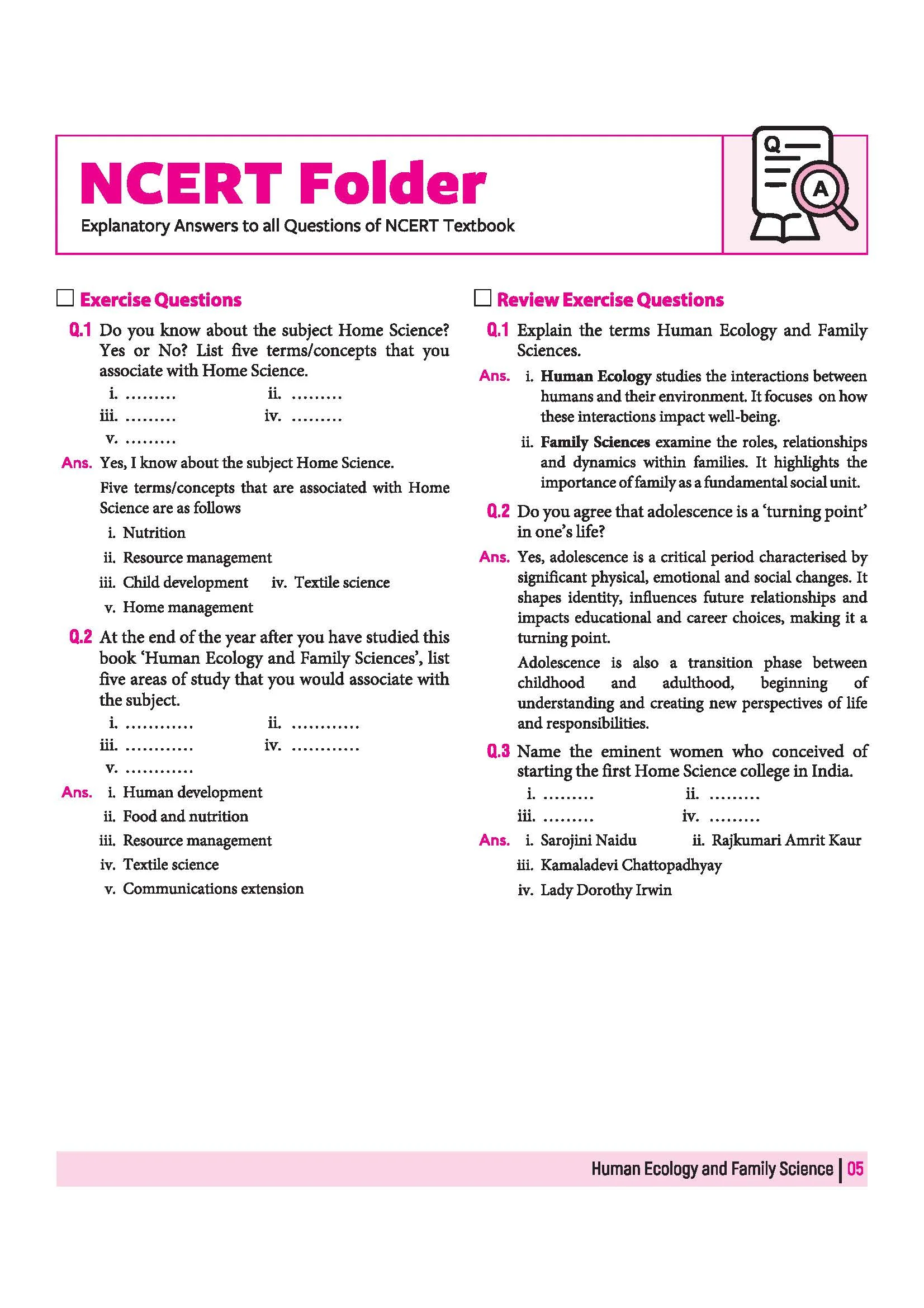 All in One Home Science  Class 11 for CBSE Exam 2026-27 | NCERT Based Complete Theory, Practice Exercises, CBQs, A-R, Sample Papers & Mind Maps | Revised Edition as per Latest Syllabus - Image 11