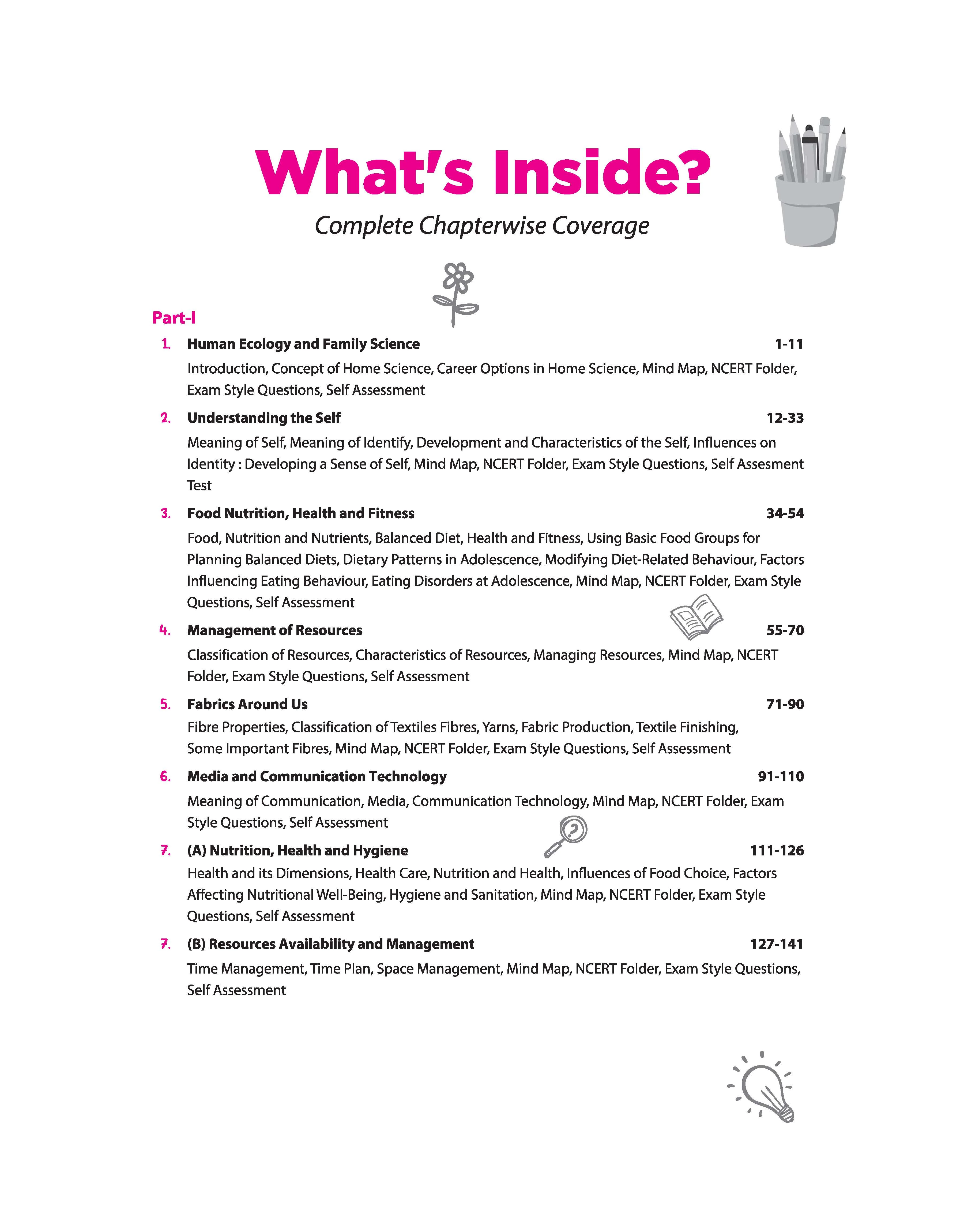 All in One Home Science  Class 11 for CBSE Exam 2026-27 | NCERT Based Complete Theory, Practice Exercises, CBQs, A-R, Sample Papers & Mind Maps | Revised Edition as per Latest Syllabus - Image 5