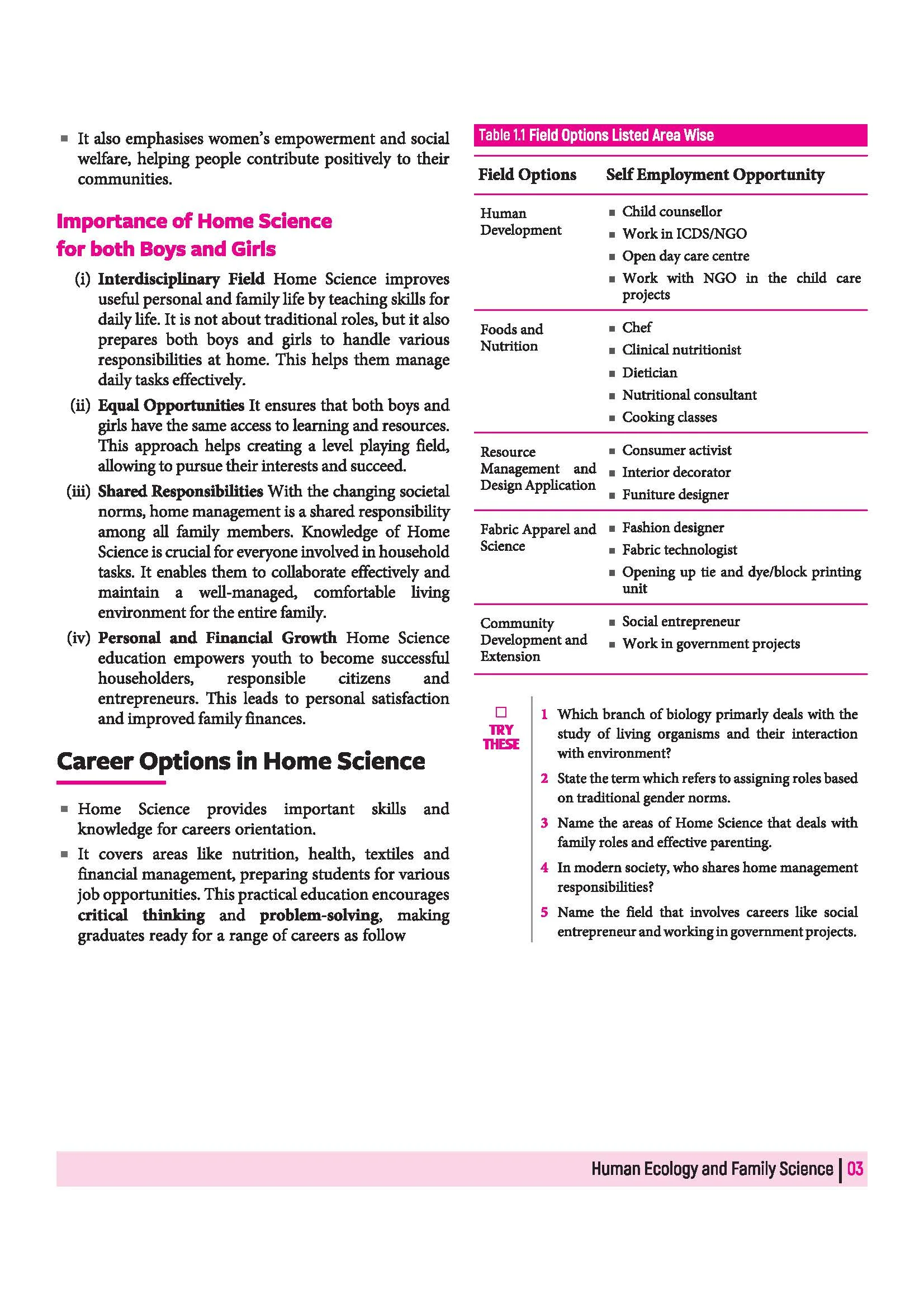 All in One Home Science  Class 11 for CBSE Exam 2026-27 | NCERT Based Complete Theory, Practice Exercises, CBQs, A-R, Sample Papers & Mind Maps | Revised Edition as per Latest Syllabus - Image 9