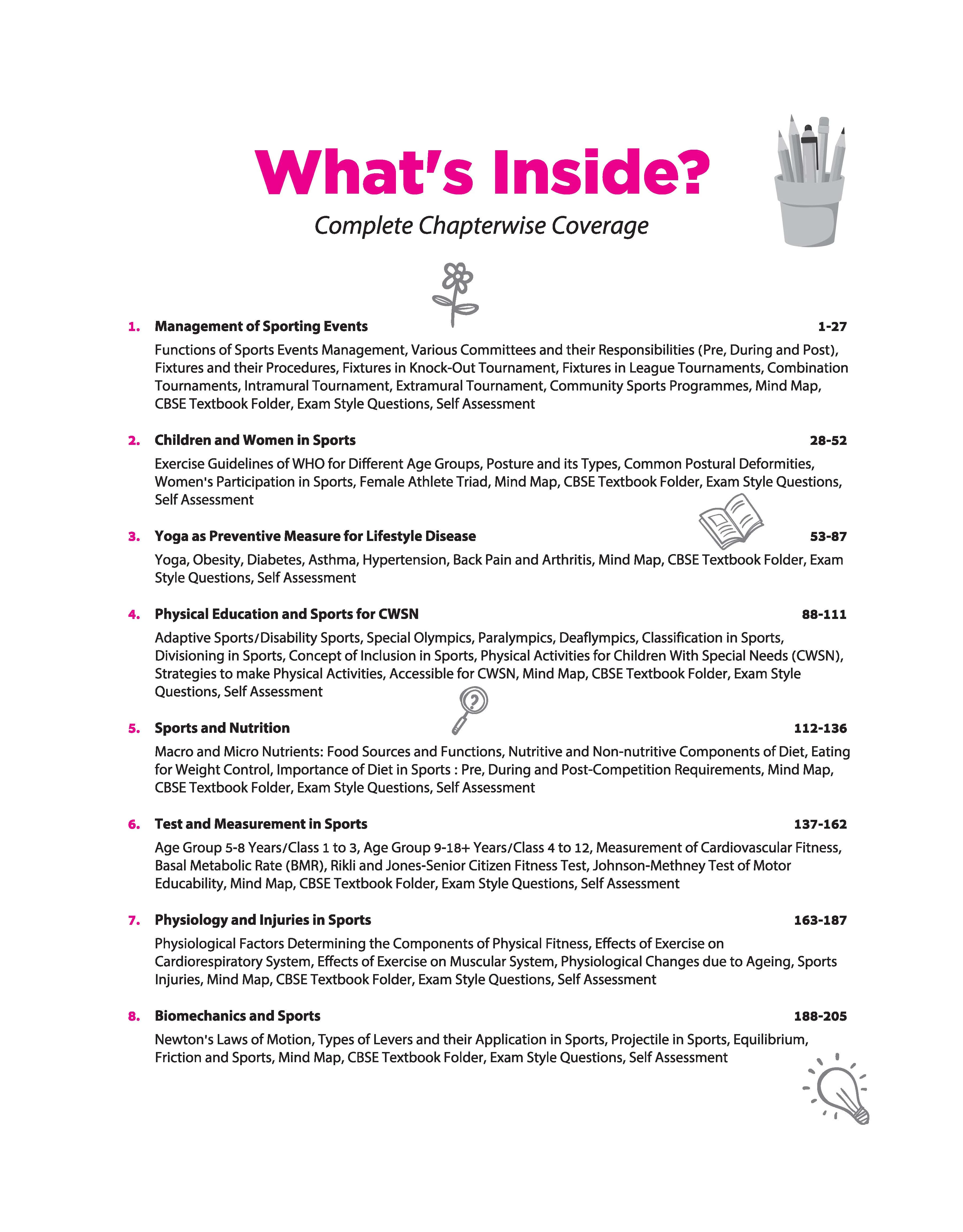 All in One Physical Education 12 for CBSE Exam 2026-27 | NCERT Based Complete Theory, Practice Exercises, CBQs, A-R, Sample Papers & Mind Maps | Revised Edition as per Latest Syllabus - Image 5