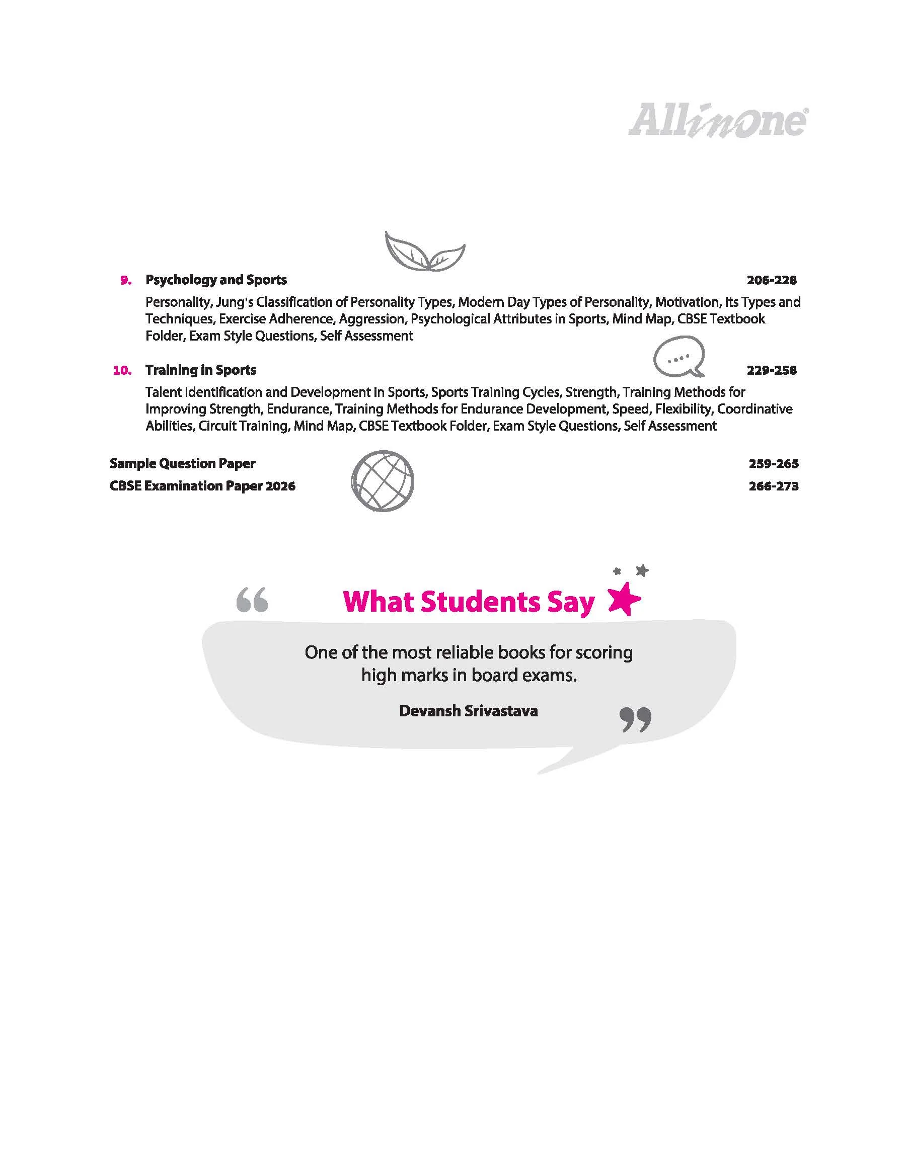 All in One Physical Education 12 for CBSE Exam 2026-27 | NCERT Based Complete Theory, Practice Exercises, CBQs, A-R, Sample Papers & Mind Maps | Revised Edition as per Latest Syllabus - Image 6