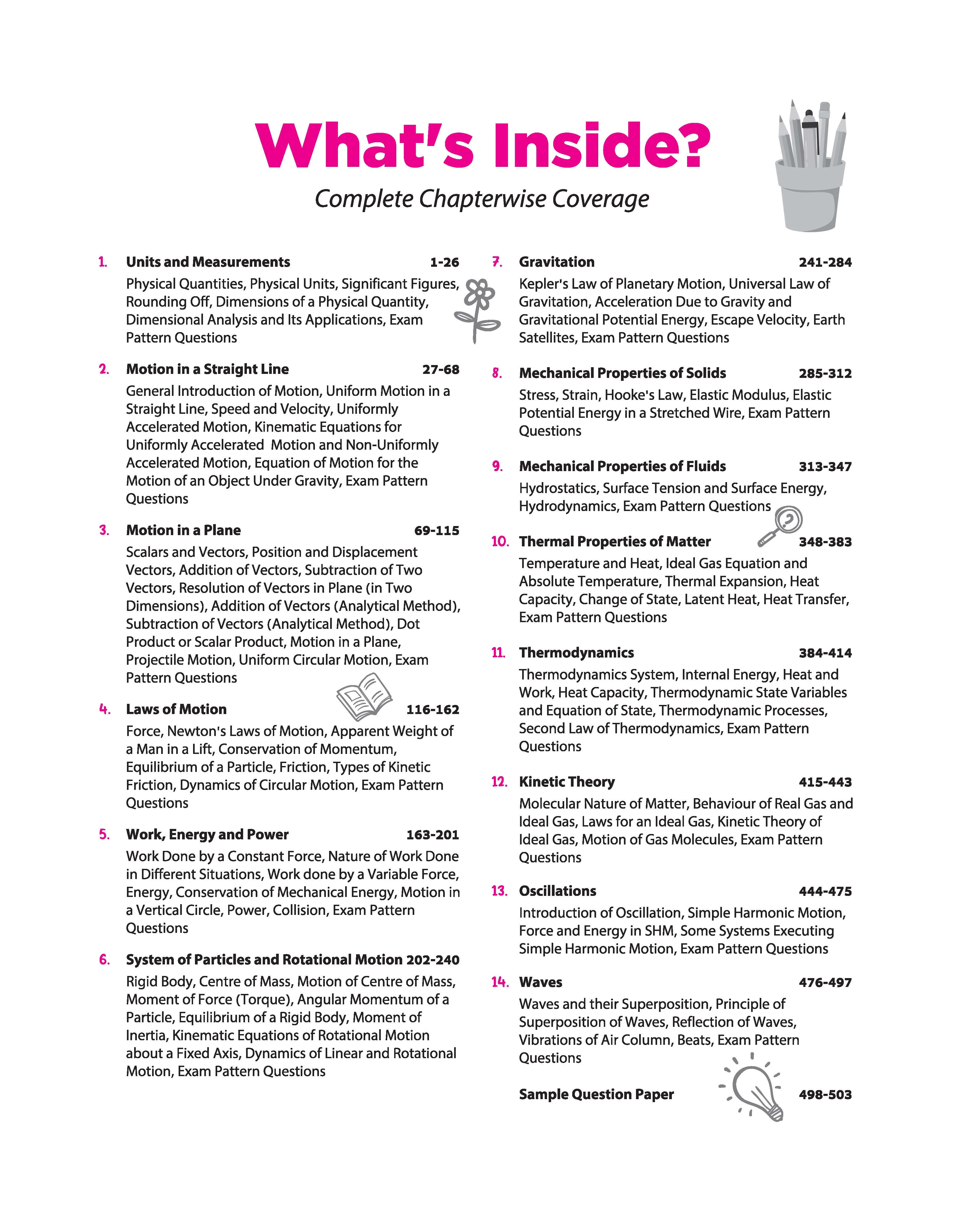 All in One Physics Class 11 for CBSE Exam 2026-27 | NCERT Based Complete Theory, Practice Exercises, CBQs, A-R, Sample Papers & Mind Maps | Revised Edition as per Latest Syllabus - Image 5