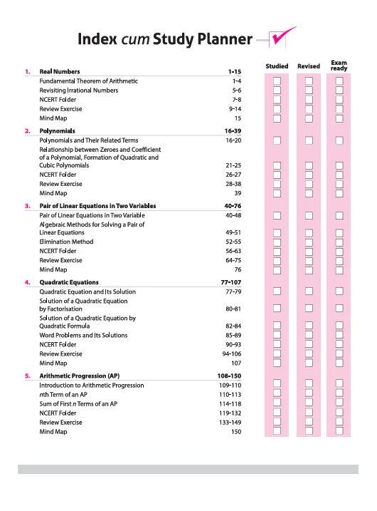 CBSE All in one Mathematics Class 10 Exam 2025-26 | Sample Papers & Board Papers | CBQs, MCQs, A-R & Case Based |Revised Edition 2026 - Image 3