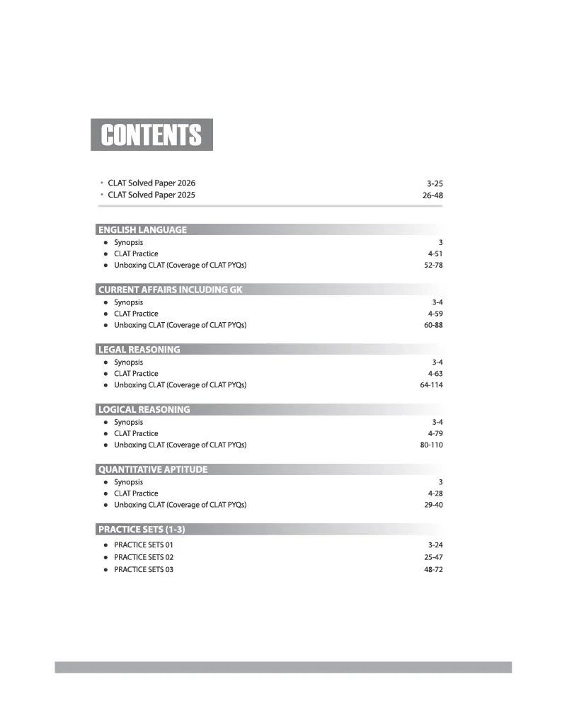 CLAT Conqueror 2027 | Complete Guide for CLAT & Law Entrance Exams | 2000+ MCQs, 3 Practice Sets | PYQs 2025–2026 - Image 2