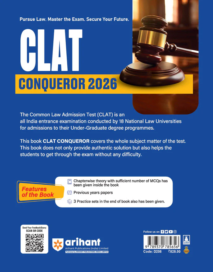 CLAT CONQUEROR Exam 2026 | Study Guide for CLAT & Other Law Entrance Exam | 3000+ Practice MCQs, 3 Practice Sets - Image 4