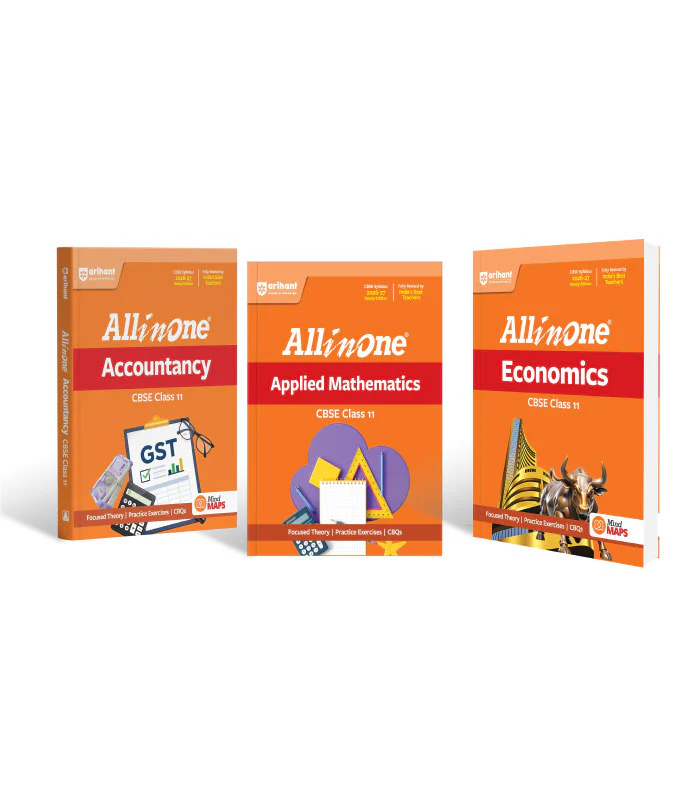 Combo of CBSE All in One Class 11th Exam  2026-2027 | Economics, Accountancy, Applied Mathematics | English Medium
