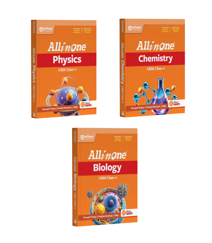 Combo of CBSE All in One Class 11th Exam  2026-2027 | Physics, Chemistry & Biology | Revised Edition as per Latest Syllabus
