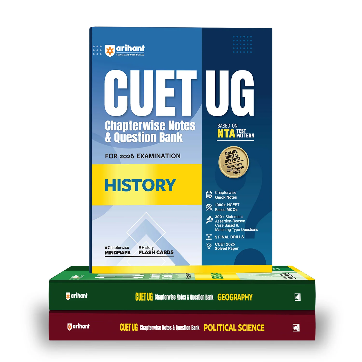 Combo of CUET 2026 History, Geography & Political Science | Free Online Digital Support