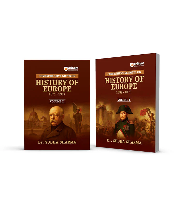 Combo of History of Europe Vol.I (1789β1870) & Vol.II (1871 - 1914) | Complete Study Notes | UPSC, State PCS & University Exams | English Medium