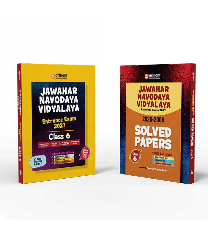 Combo of Jawahar Navodaya Vidyalaya Class 6 Entrance Exam 2027 | Study Guide & Solved Papers (2006β2026) | English Medium