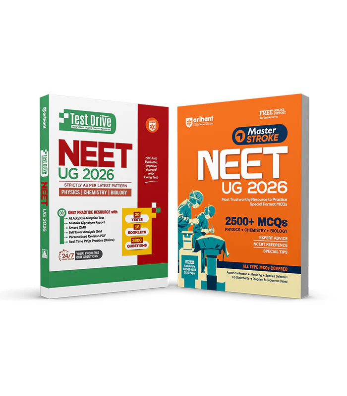 Combo of Masterstroke Neet UG & 13 NEET Test Drive | Physics, Chemistry & Biology | English Medium