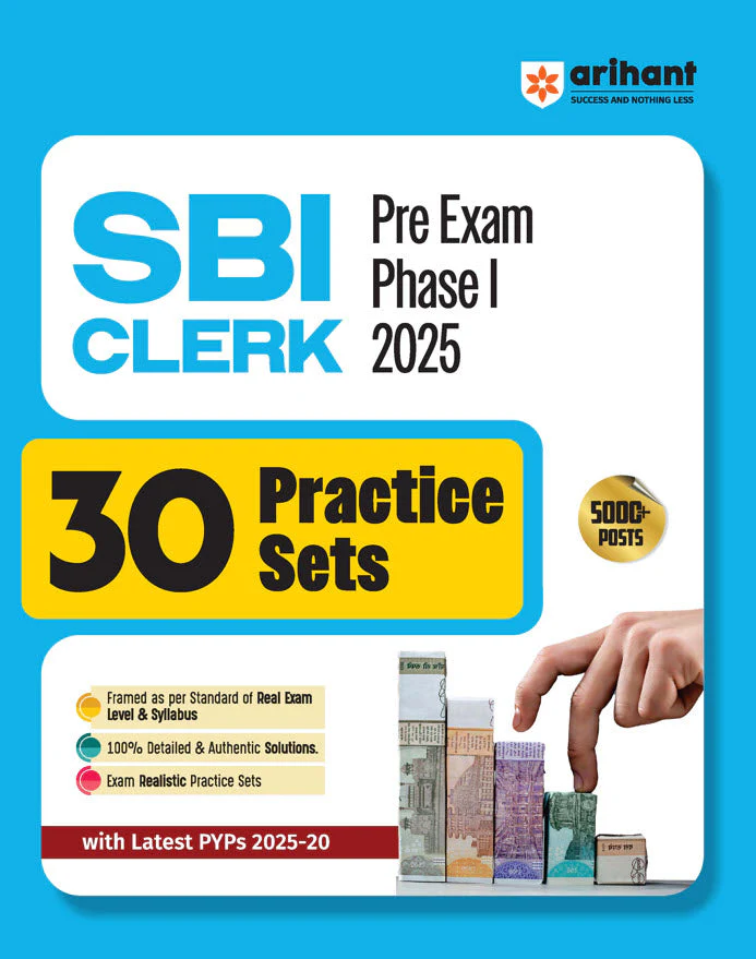 Combo of SBI Clerk Pre Exam (Phase I) 2025 | Study Guide & 30 Practices Set | English Medium - Image 3