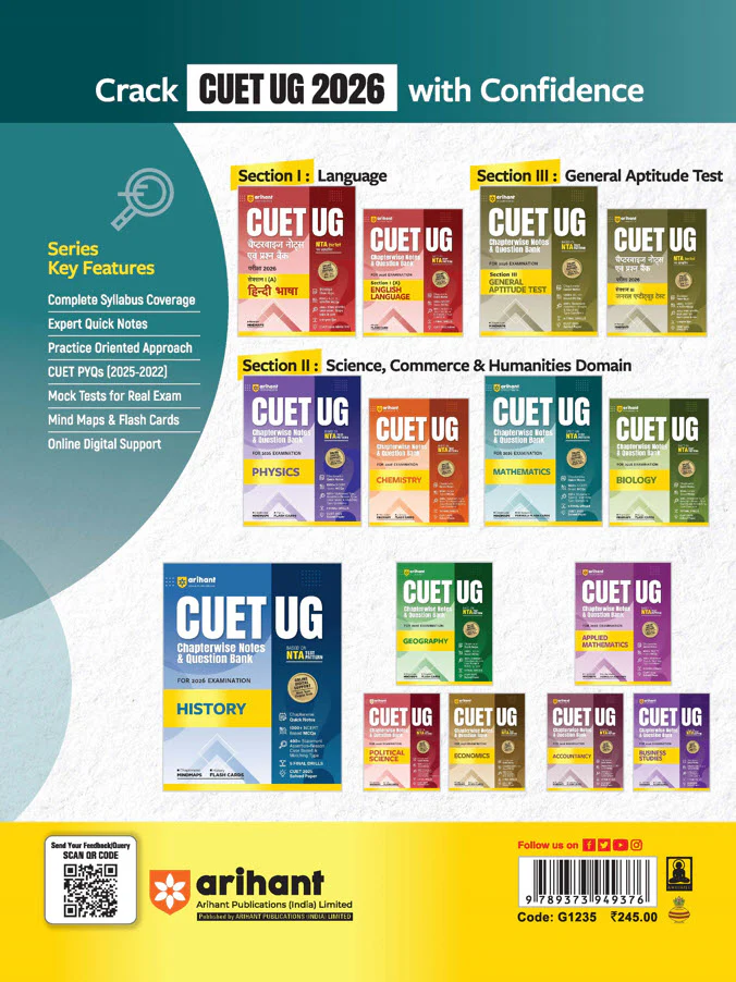 CUET UG 2026 Mathematics | Chapterwise Notes & Question Bank | Based on NTA Pattern | 1000+ NCERT MCQs, Assertion Reason & CBQ | Mindmaps & Flash Cards | Free Online Digital Support - Image 8