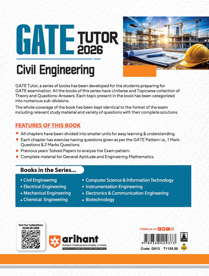 GATE Tutor Civil Engineering Exam 2026 | With Solved Papers 2025-23 & 5  Mock Tests by Prashant Dixhit - Image 2