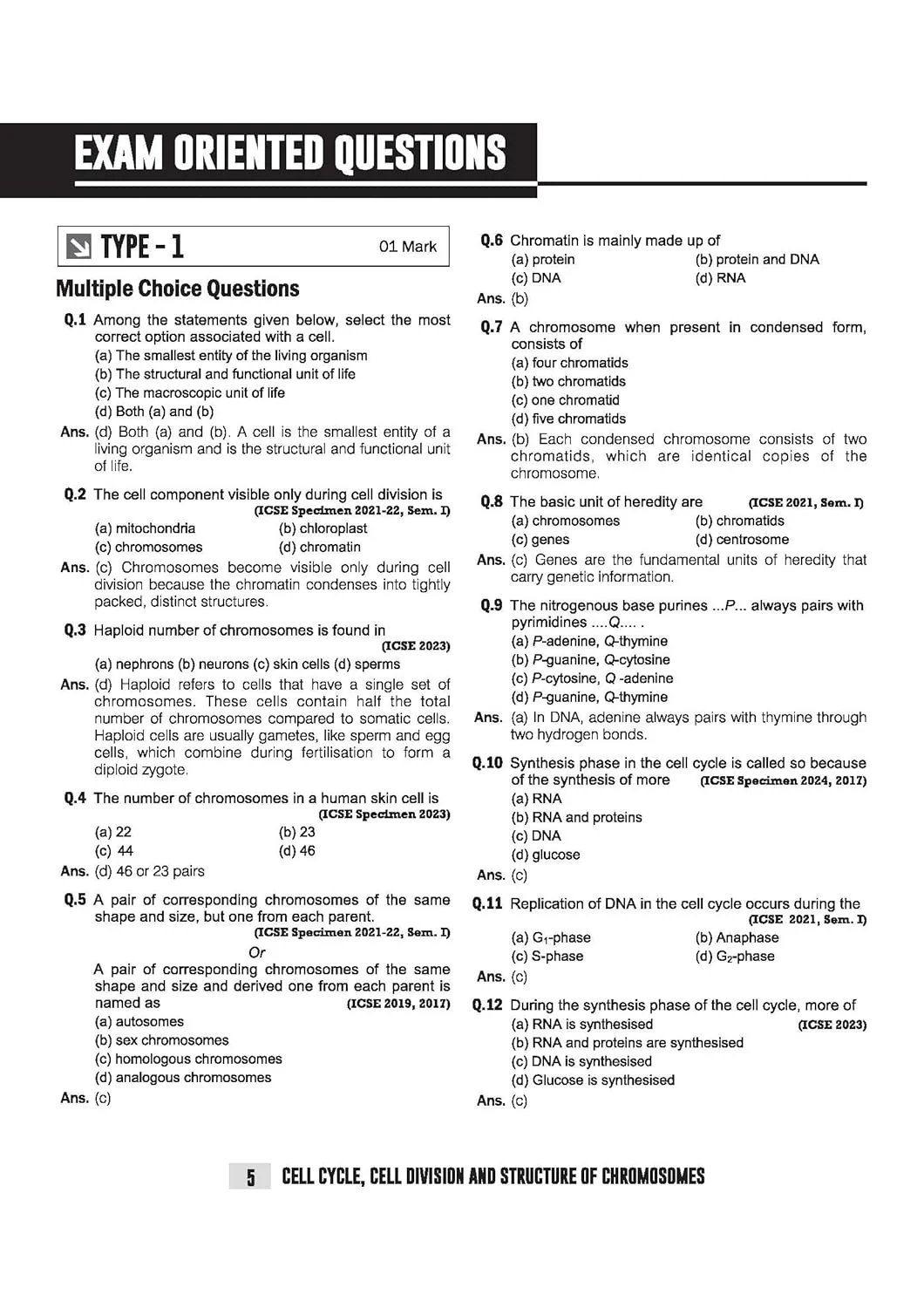 ICSE Biology Class  10 Exam | Quick Theory, Exam Pattern Questions & Sample Papers | As per Latest ICSE Syllabus | Que Bee 2nd Edition - Image 8