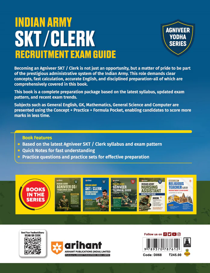 Indian Army Agniveer SKT/Clerk Recruitment Exam | Complete Syllabus Coverage, Chapterwise PYQs, Maths Formulas - Image 9