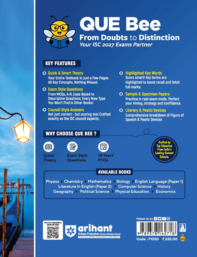 ISC Literature in English (Paper 2) Class 11 Exam Book | Quick Theory, Exam Pattern Questions & Sample Papers | As per Latest ICSE Syllabus | Que Bee 2nd Edition - Image 2