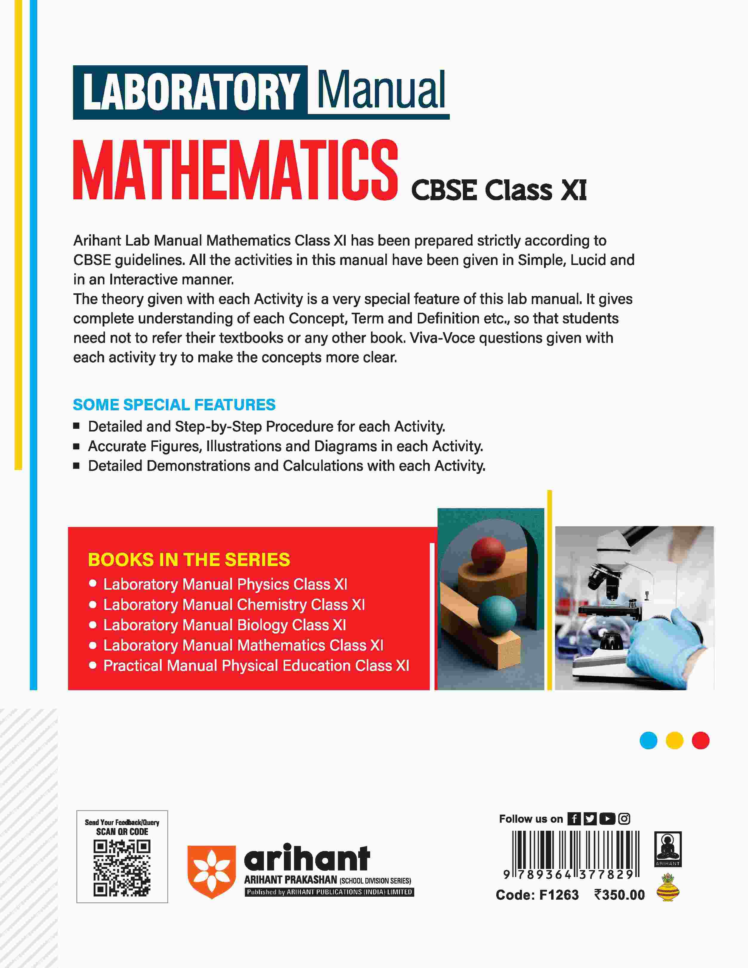 Laboratory Manual Mathematics for CBSE Class XI (11th) | Complete Practical Book with Experiments, Viva Voce Questions & Answers | NCERT Compliant Lab Book - Image 2