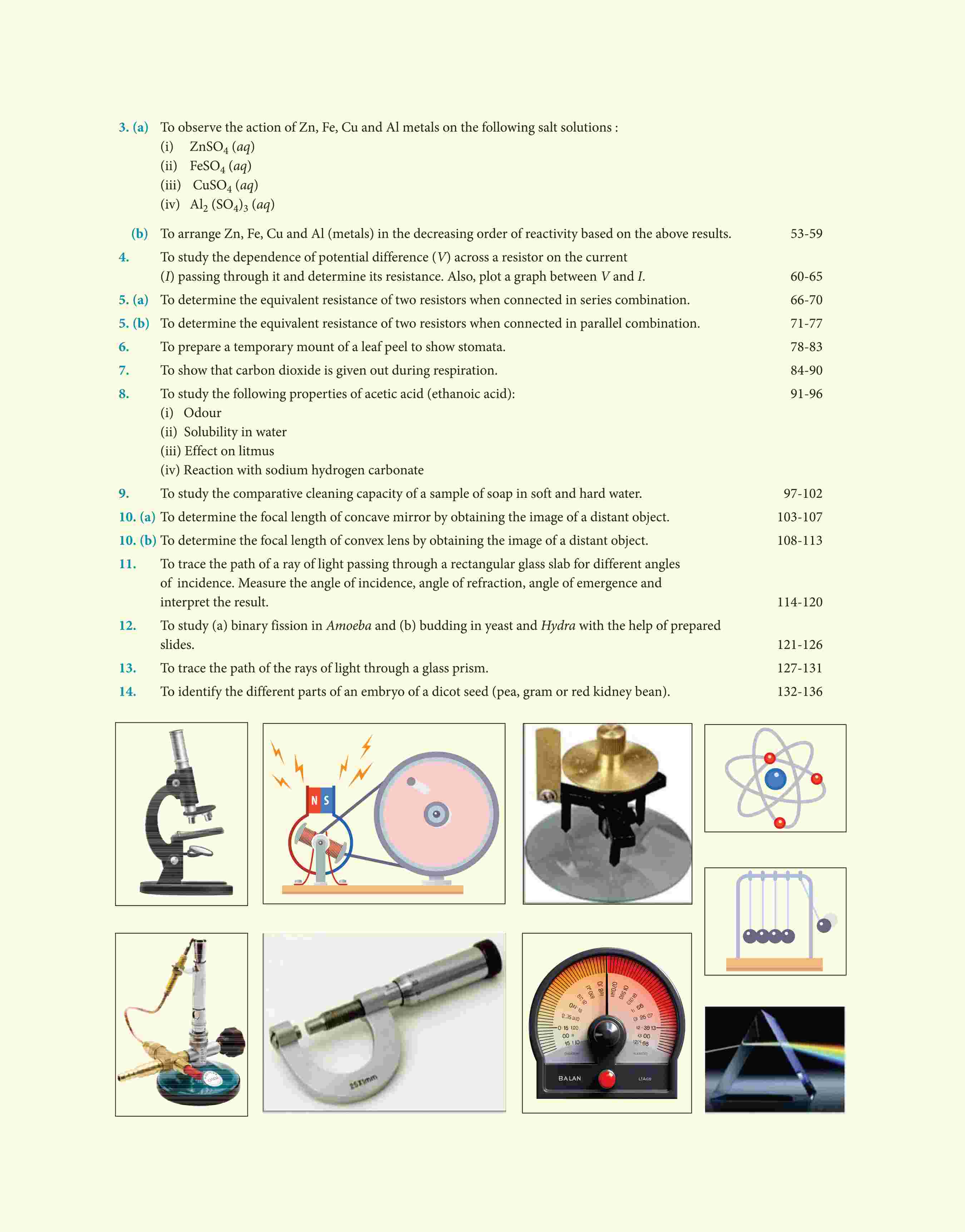 Laboratory Manual Science for CBSE Class X (10th) | Complete Practical Book with Experiments, Viva Voce Questions & Answers | NCERT Compliant Lab Book - Image 4