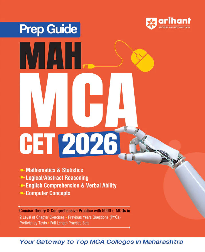 MAH MCA CET Prep Guide 2026 | Concise Theory, 5000+ MCQs | With Solved Papers