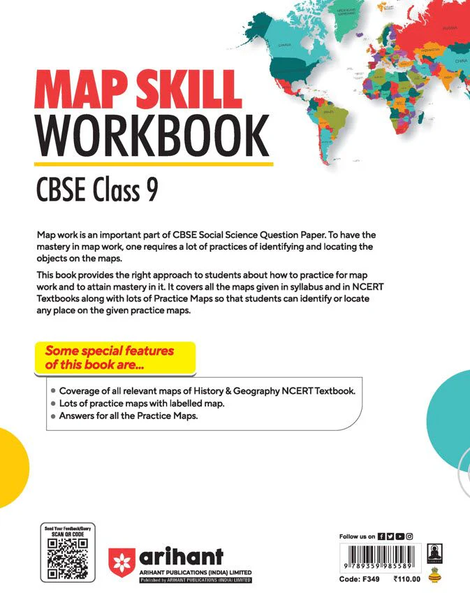 CBSE Map Skill Workbook for Class 9 Exam - Complete Coverage of All the Maps prescribed in CBSE Syllabus with lots of Practice Maps - Image 2