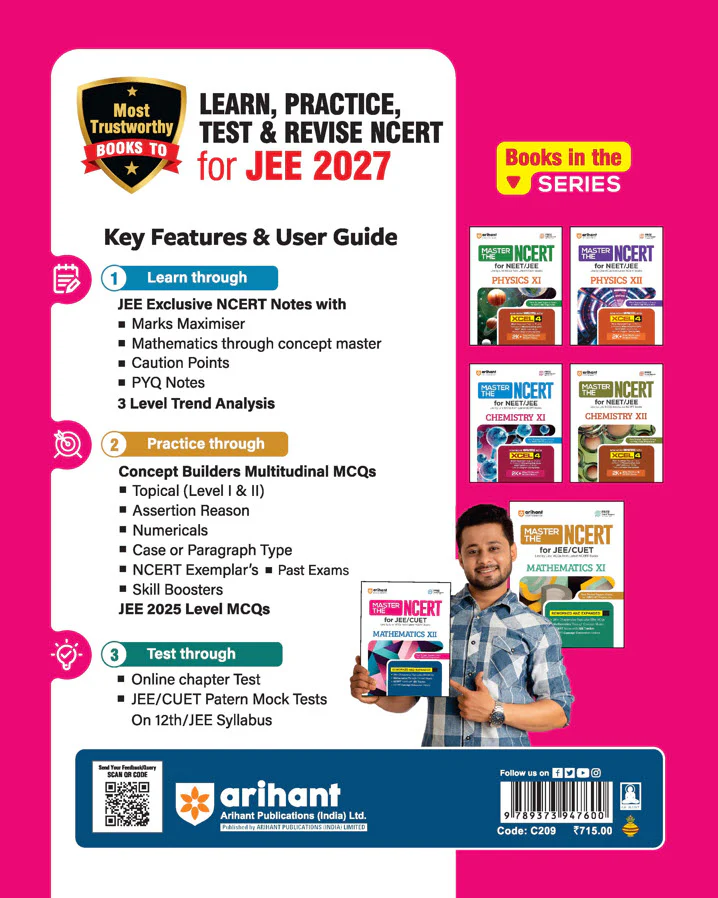 Master the NCERT Mathematics Class 12 | For JEE & CUET 2026-27 | Line by Line MCQs from Latest NCERT Book | NCERT-Based 2K+ MCQs, JEE Tracker, Concept Videos | FREE Online Support | Revised Edition 2027 - Image 12