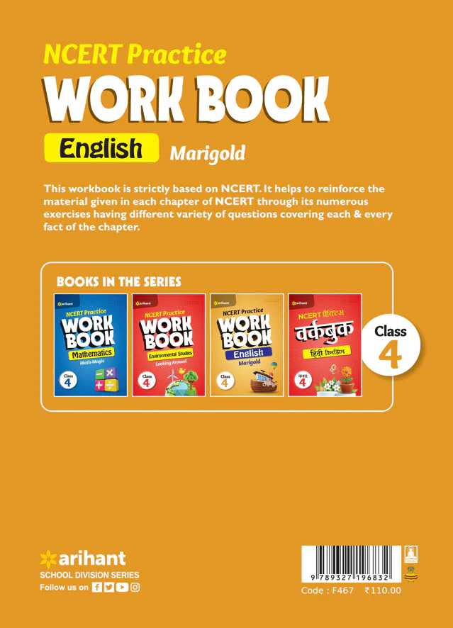 NCERT Practice Workbook English Marigold Class 4 - Image 2