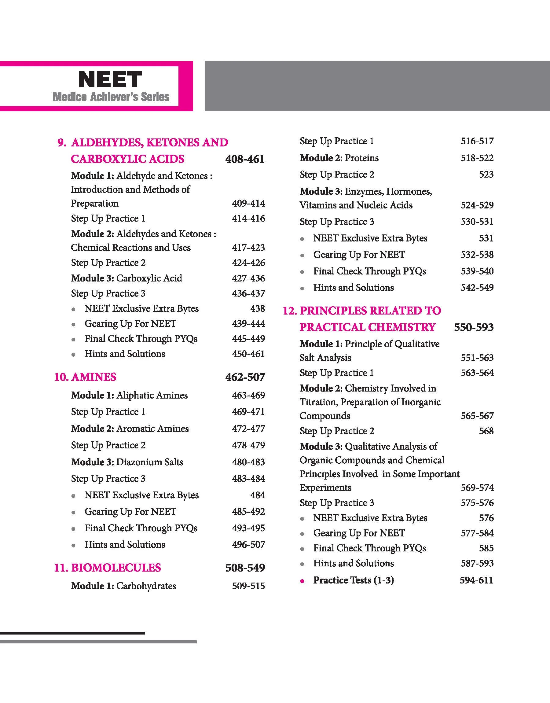 Objective Chemistry  Volume 2 for NEET 2027 | Medico Achiever’s Series | 2000+ MCQs with PYQs Synced Modular Theory | Fully Revised NEET Preparation Book  by Dr. R.k Gupta & Pooja Yadav - Image 7