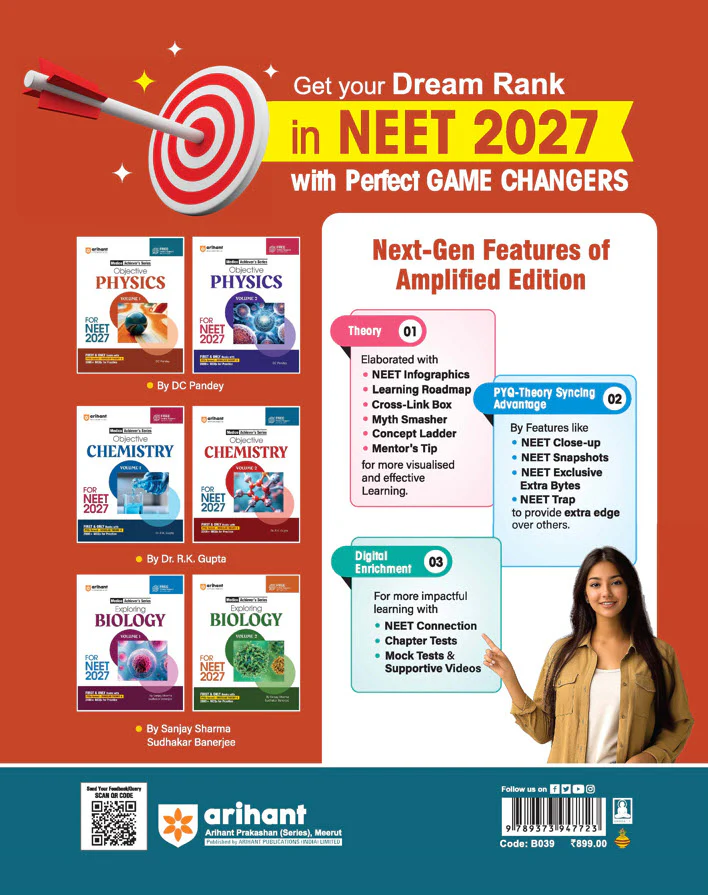 Objective Physics Volume 1 for NEET 2027 | Medico Achiever’s Series | 3000+ MCQs with PYQs Synced Modular Theory | Fully Revised NEET Preparation Book by DC Pandey - Image 12