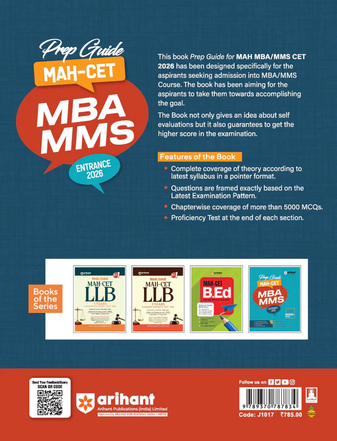 Prep guide MAH-CET MBA / MMS Entrance Exam 2026 | Concise Theory & Comprehensive Practice with 5000+ MCQs, PYQs - Image 2