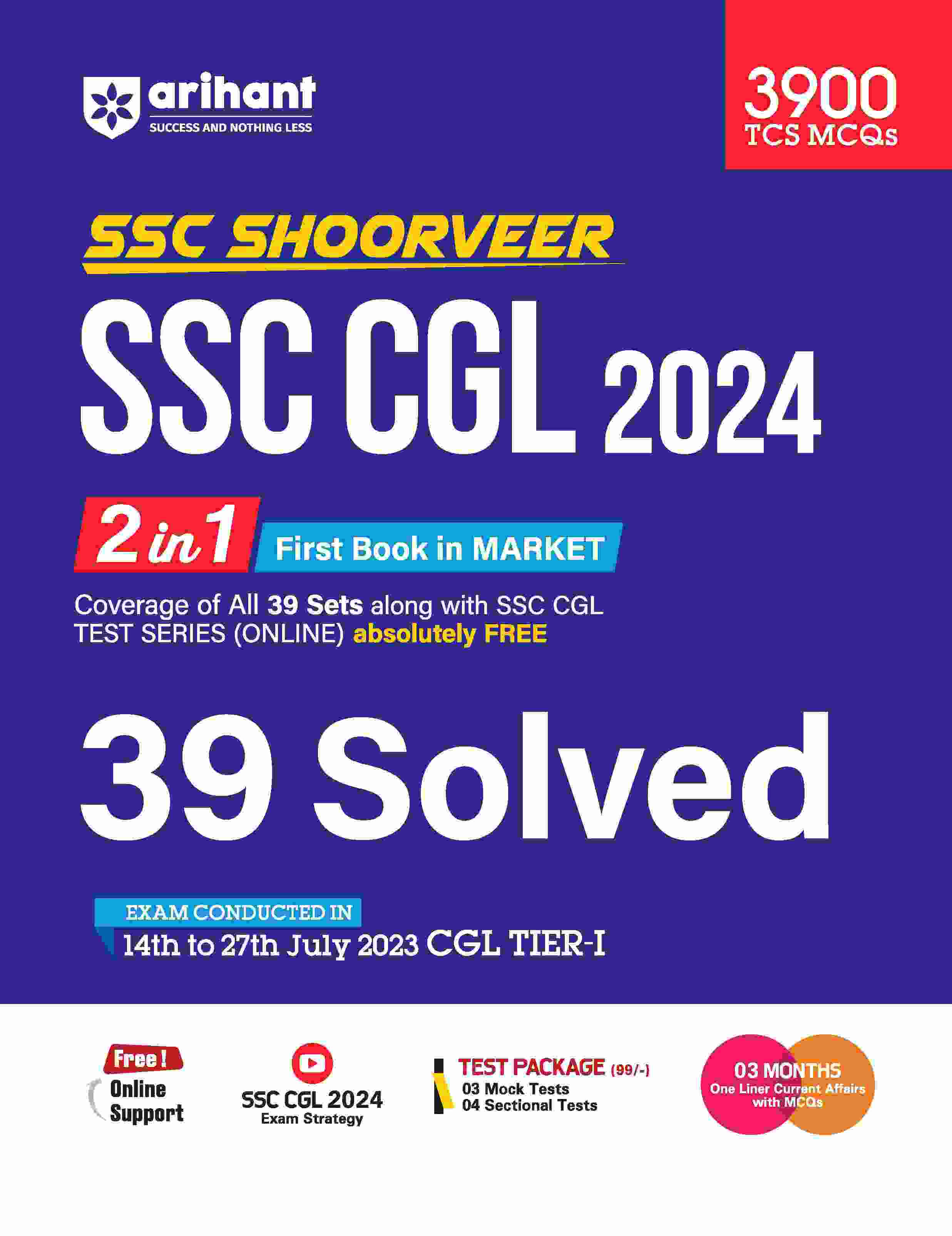 SSC Shoorveer SSC CGL 2024 |39 Solved Papers | English Medium