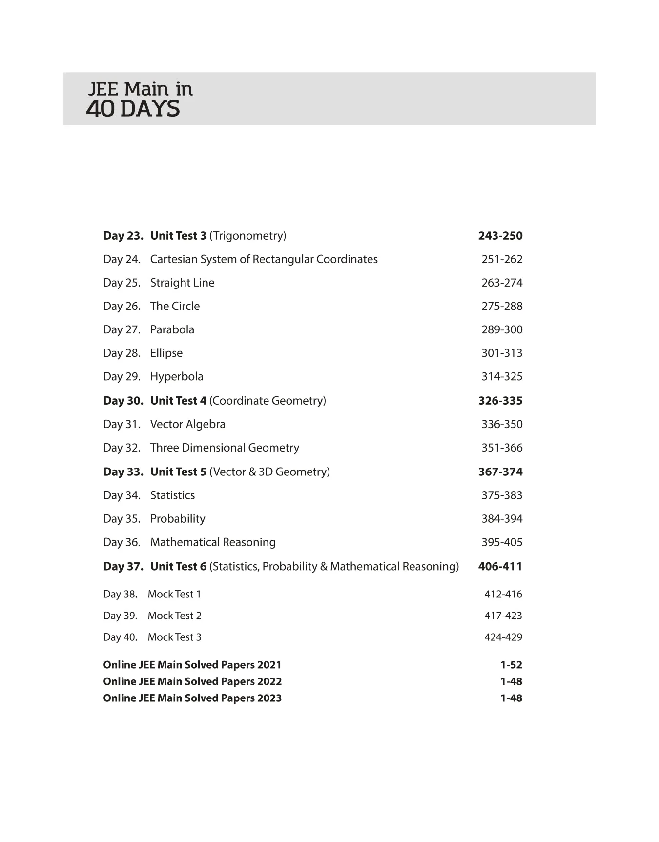 JEE Main in 40 Days Mathematics | The Most Accepted Crash Course Programme - Image 4